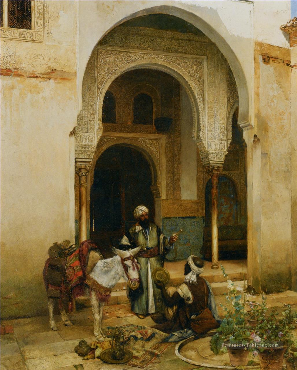 un marchand d’Arabe par clement pujol de guastavino Peintures à l'huile